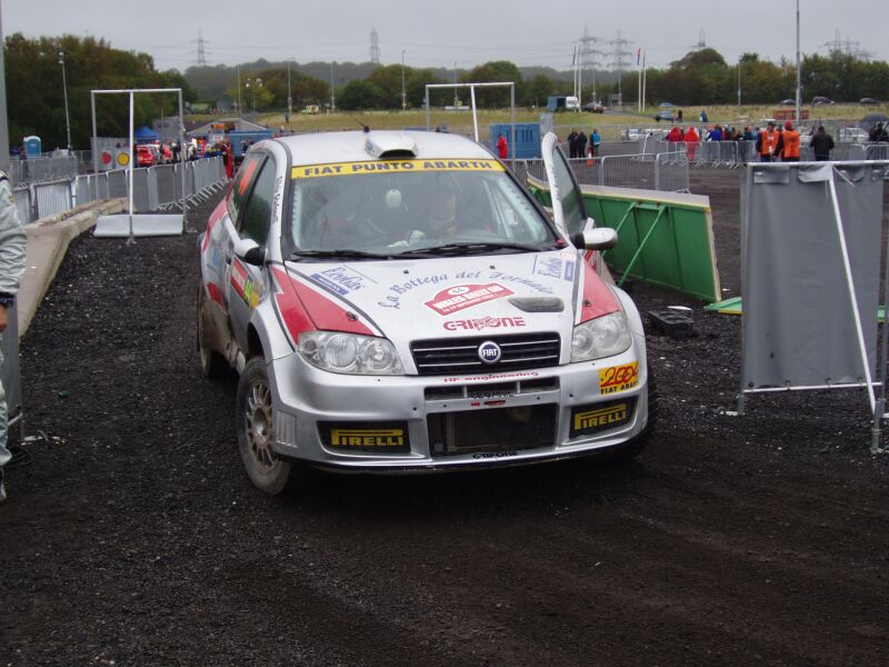 Fiat Punto Abarth action from the 2004 FIA World Rally Championship Wales Rally GB