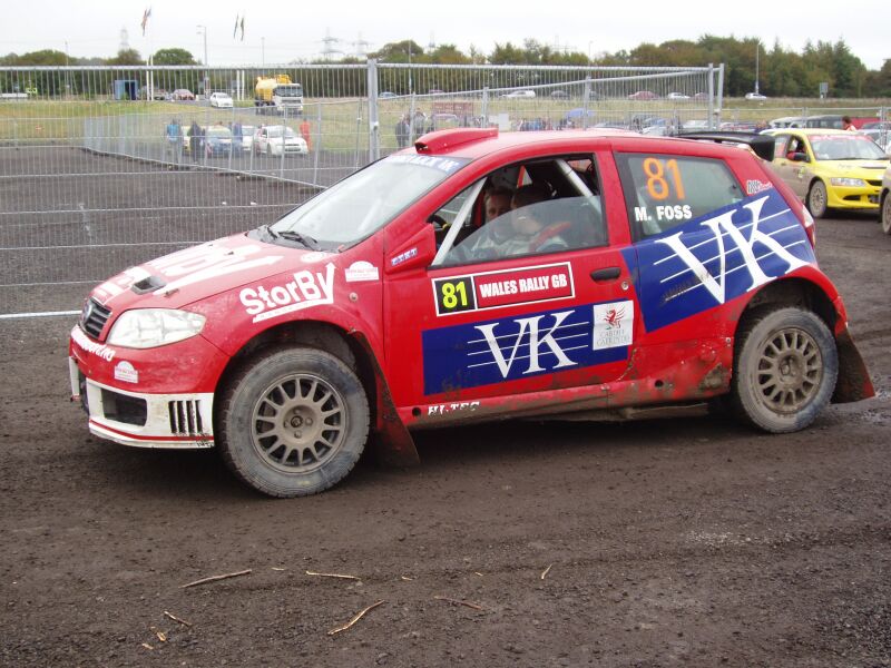 Fiat Punto Abarth action from the 2004 FIA World Rally Championship Wales Rally GB