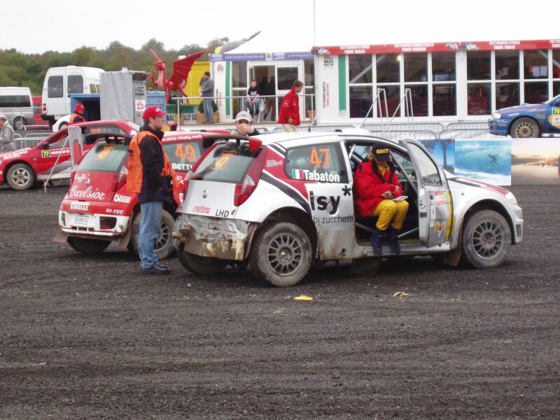 Fiat Punto Abarth action from the 2004 FIA World Rally Championship Wales Rally GB