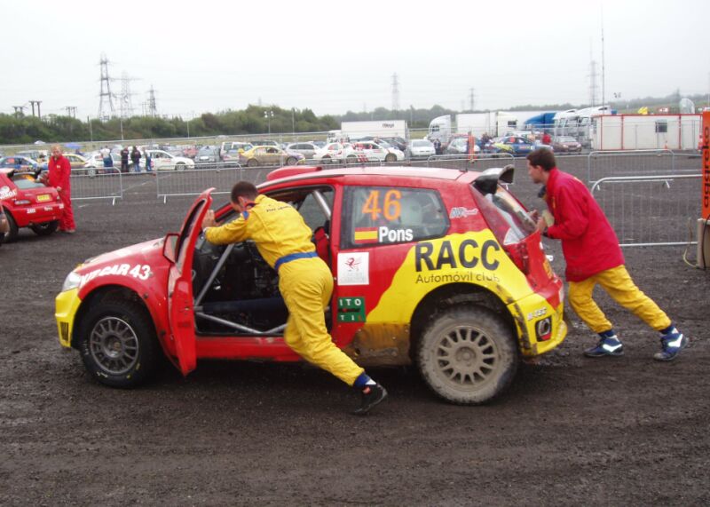 Fiat Punto Abarth action from the 2004 FIA World Rally Championship Wales Rally GB