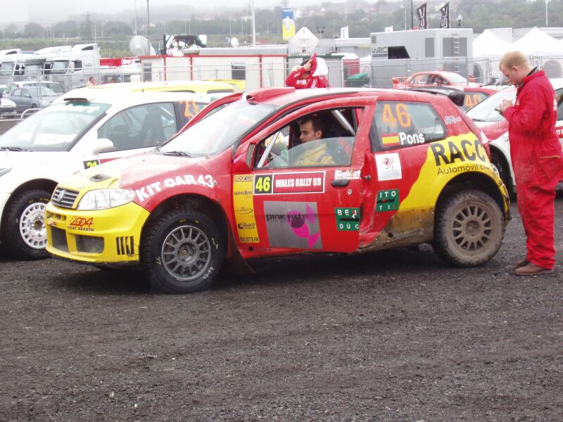 Fiat Punto Abarth action from the 2004 FIA World Rally Championship Wales Rally GB