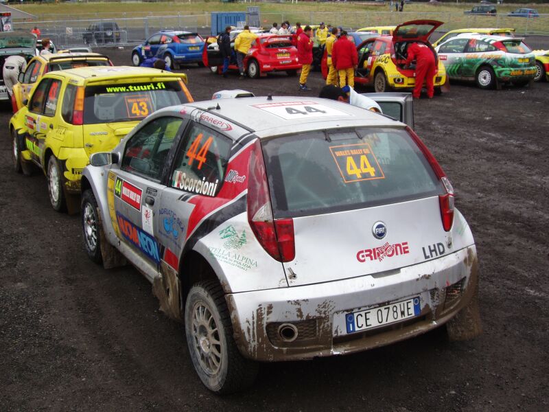 Fiat Punto Abarth action from the 2004 FIA World Rally Championship Wales Rally GB