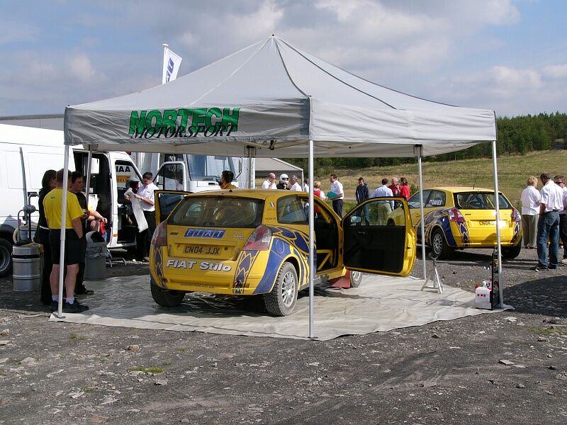 Fiat Stilo Abarth Rally action from the Walters Arena in South Wales