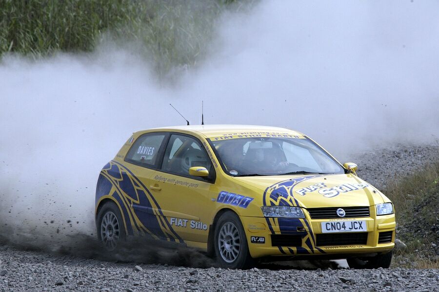 Fiat Stilo Abarth Rally action from the Walters Arena in South Wales