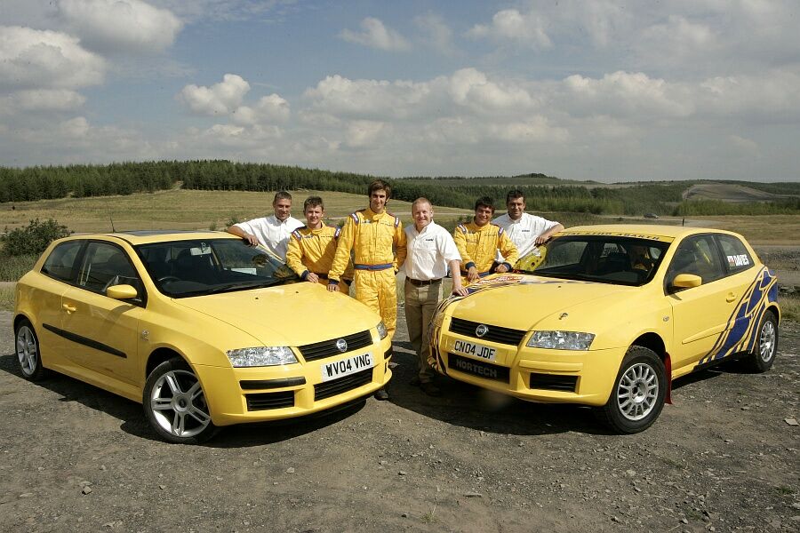 Fiat Stilo Abarth Rally action from the Walters Arena in South Wales