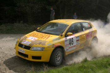 Fiat Stilo Cup action from the International Rally of Wales