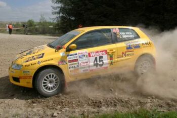 Fiat Stilo Cup action from the International Rally of Wales